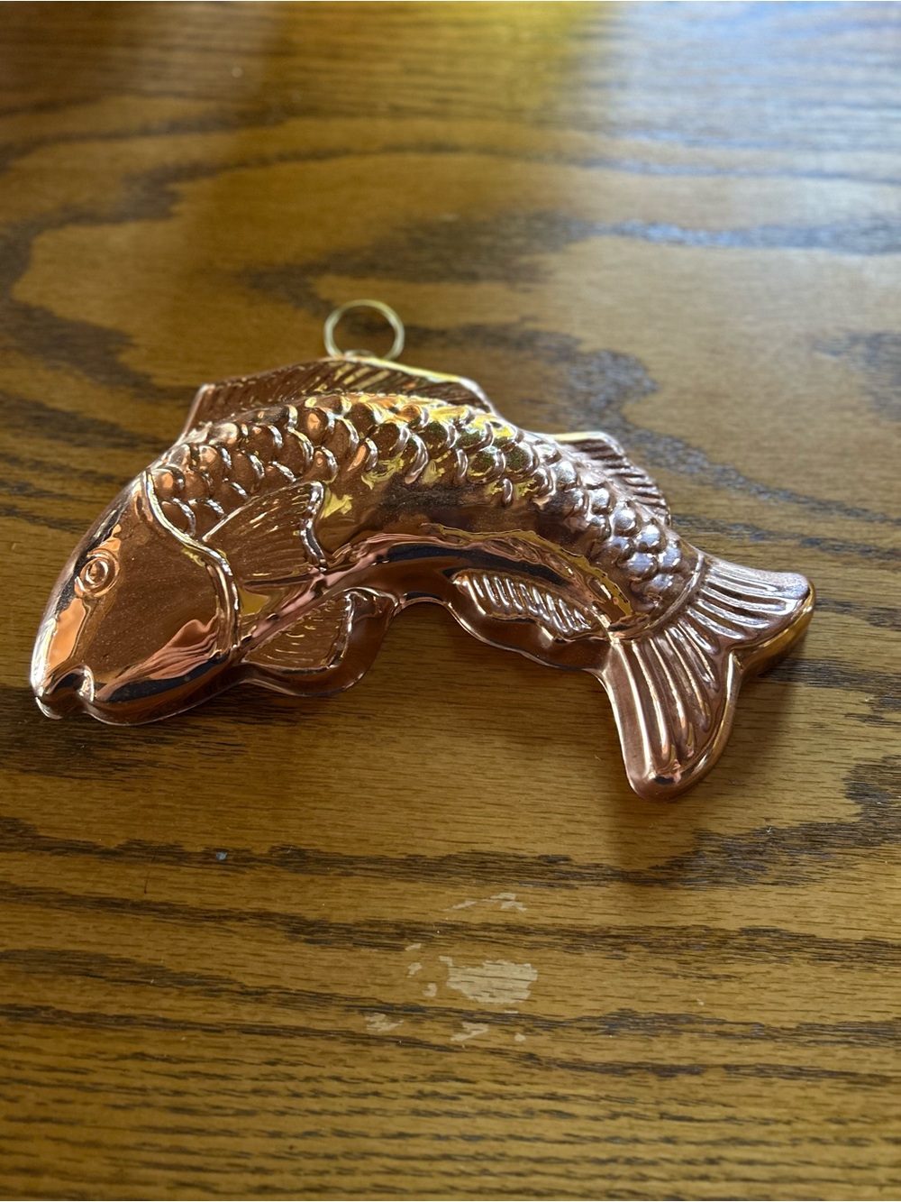 Vintage Copper-Toned Fish Wall Decor - 10"